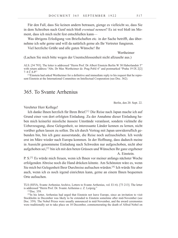 Volume 13: The Berlin Years: Writings & Correspondence January 1922-March 1923 page 517