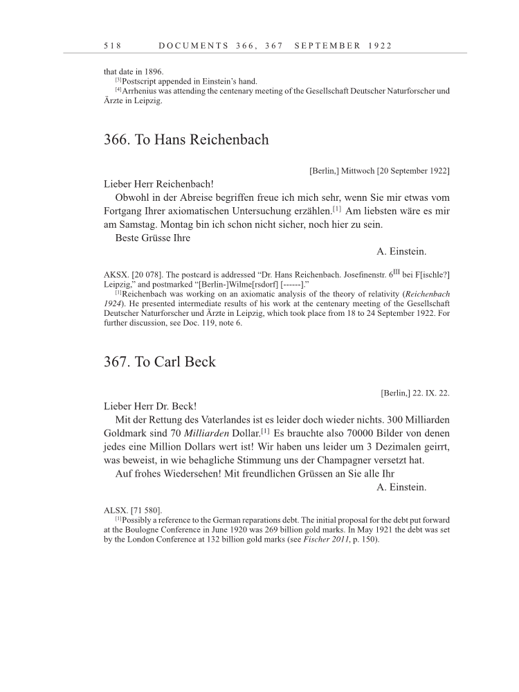 Volume 13: The Berlin Years: Writings & Correspondence January 1922-March 1923 page 518