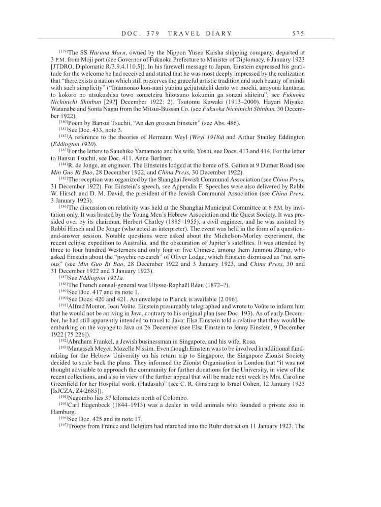 Volume 13: The Berlin Years: Writings & Correspondence January 1922-March 1923 page 575