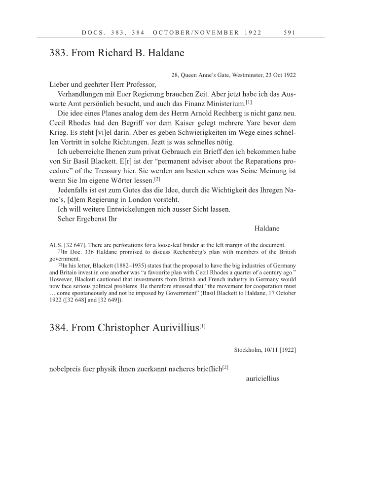 Volume 13: The Berlin Years: Writings & Correspondence January 1922-March 1923 page 591