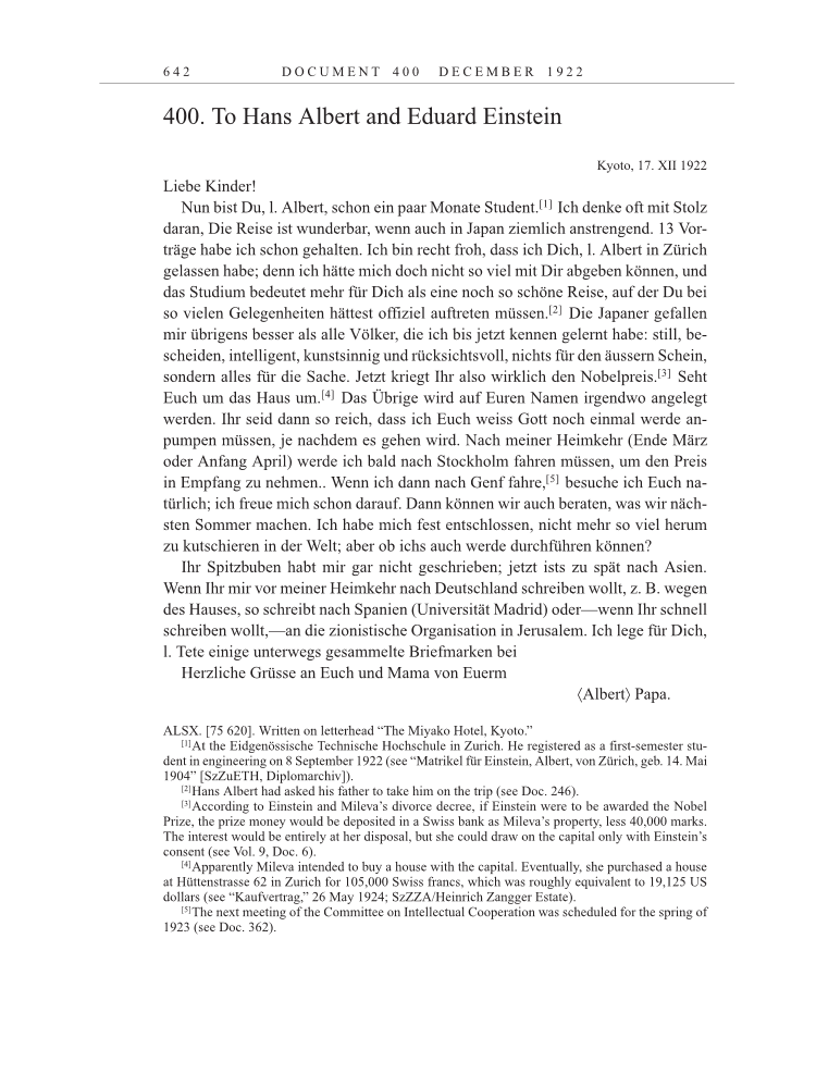 Volume 13: The Berlin Years: Writings & Correspondence January 1922-March 1923 page 642