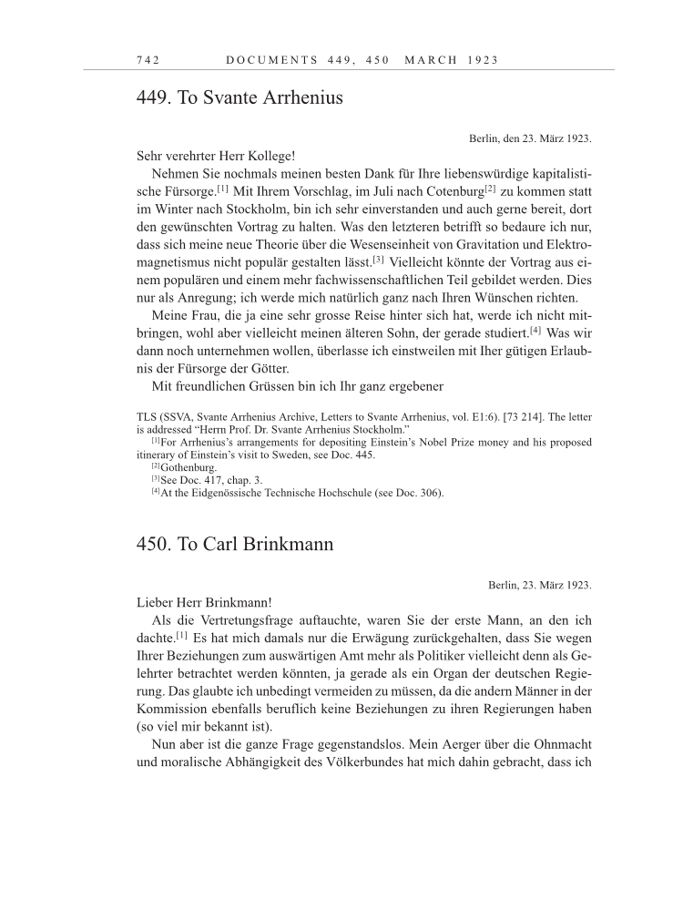 Volume 13: The Berlin Years: Writings & Correspondence January 1922-March 1923 page 742