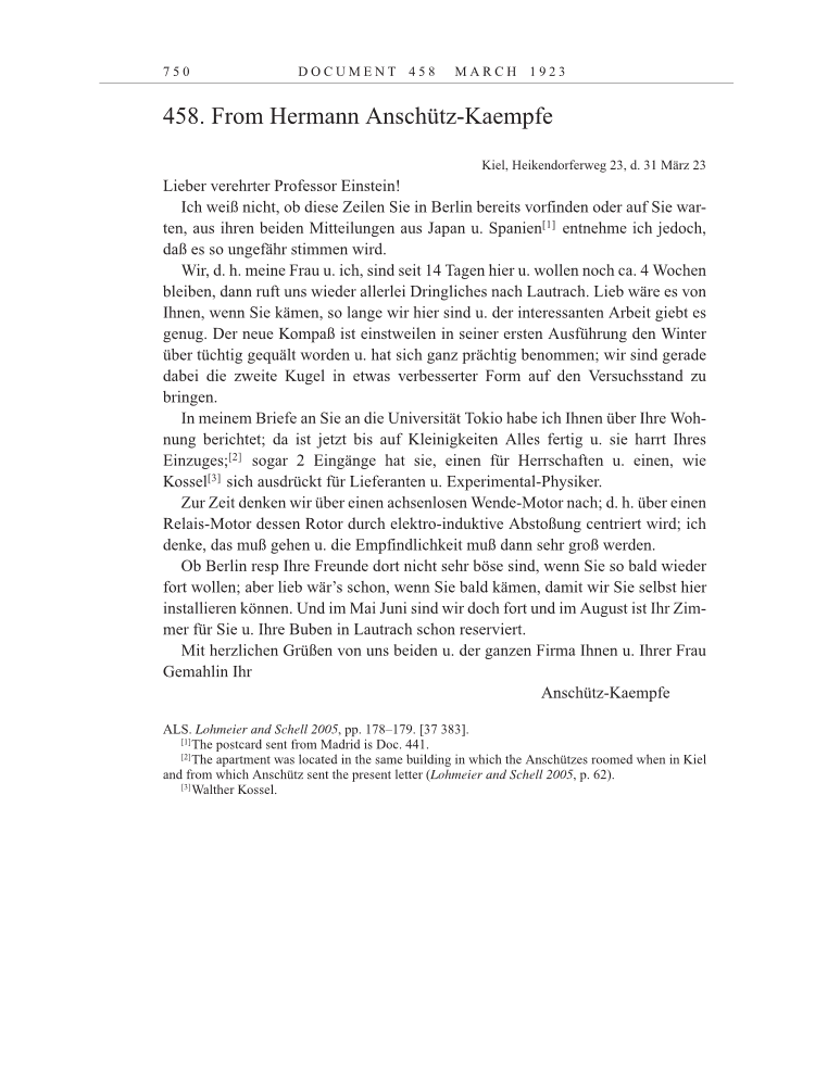 Volume 13: The Berlin Years: Writings & Correspondence January 1922-March 1923 page 750