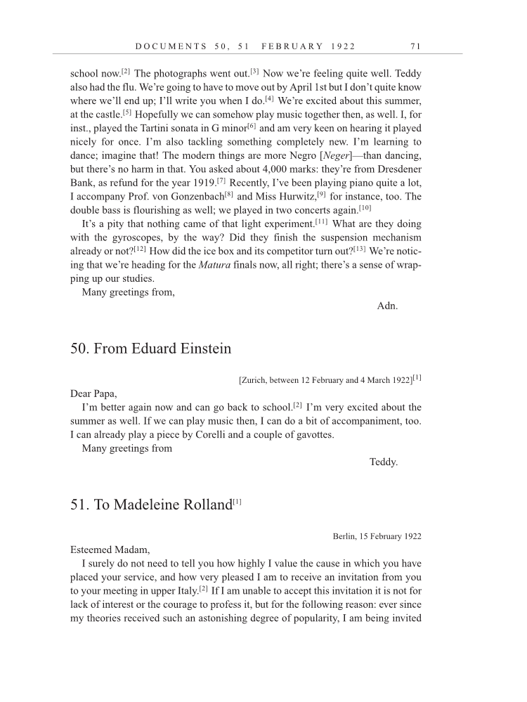 Volume 13: The Berlin Years: Writings & Correspondence January 1922-March 1923 (English translation supplement) page 71