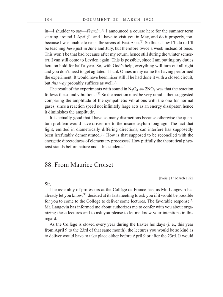 Volume 13: The Berlin Years: Writings & Correspondence January 1922-March 1923 (English translation supplement) page 104