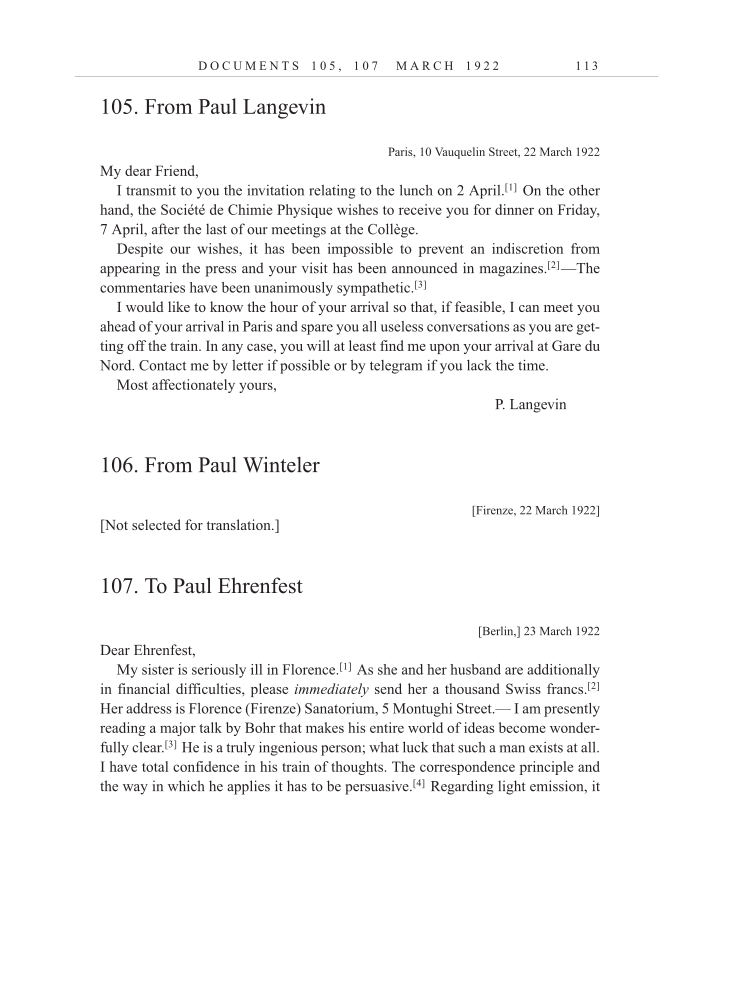 Volume 13: The Berlin Years: Writings & Correspondence January 1922-March 1923 (English translation supplement) page 113