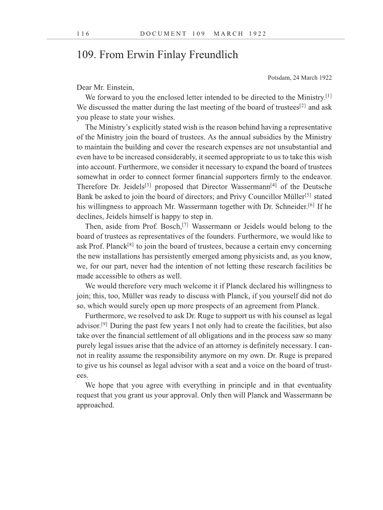 Volume 13: The Berlin Years: Writings & Correspondence January 1922-March 1923 (English translation supplement) page 116
