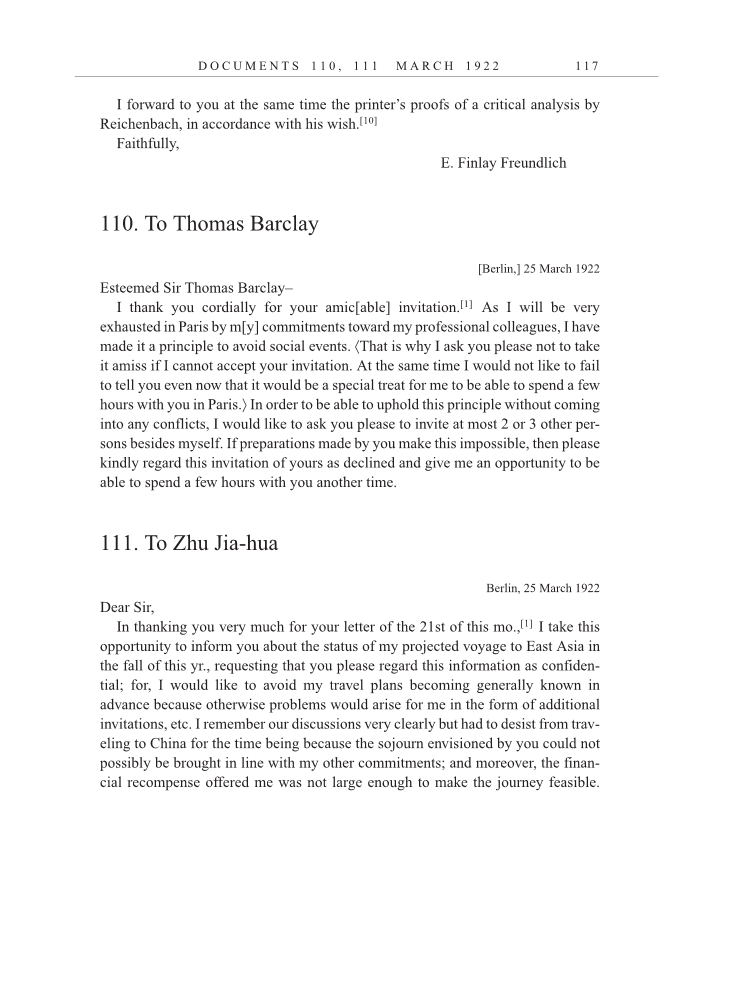 Volume 13: The Berlin Years: Writings & Correspondence January 1922-March 1923 (English translation supplement) page 117