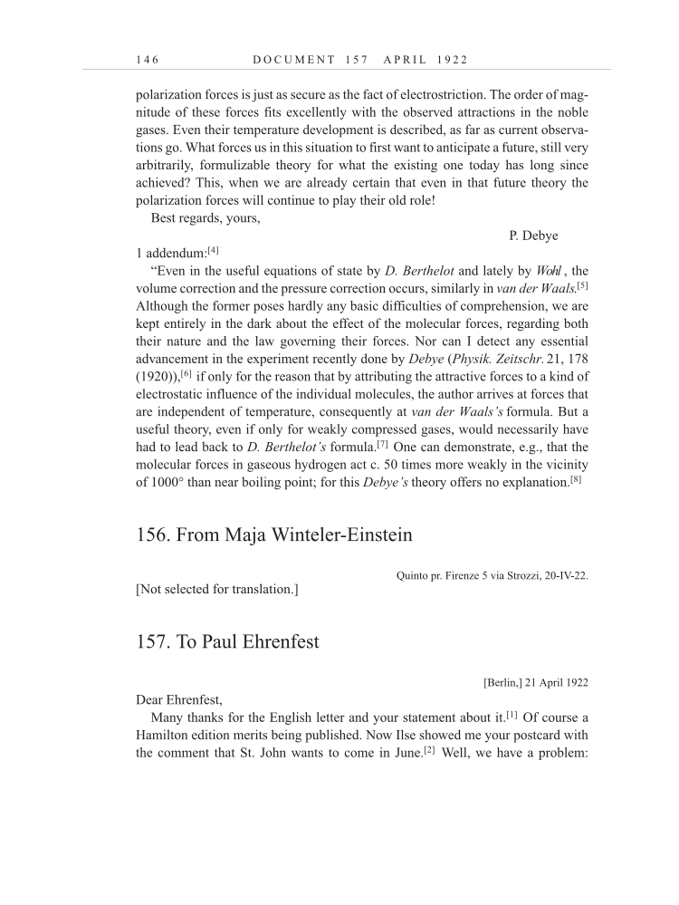 Volume 13: The Berlin Years: Writings & Correspondence January 1922-March 1923 (English translation supplement) page 146