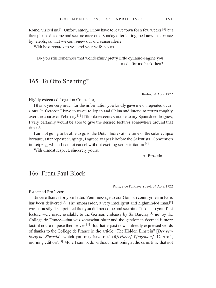 Volume 13: The Berlin Years: Writings & Correspondence January 1922-March 1923 (English translation supplement) page 151