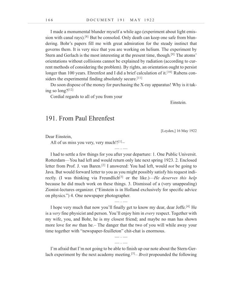 Volume 13: The Berlin Years: Writings & Correspondence January 1922-March 1923 (English translation supplement) page 166