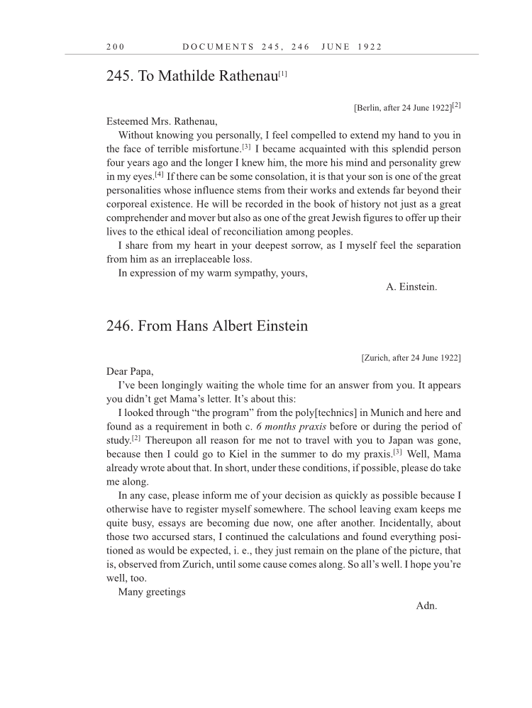 Volume 13: The Berlin Years: Writings & Correspondence January 1922-March 1923 (English translation supplement) page 200