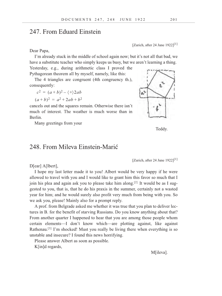 Volume 13: The Berlin Years: Writings & Correspondence January 1922-March 1923 (English translation supplement) page 201