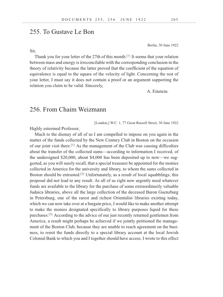 Volume 13: The Berlin Years: Writings & Correspondence January 1922-March 1923 (English translation supplement) page 205