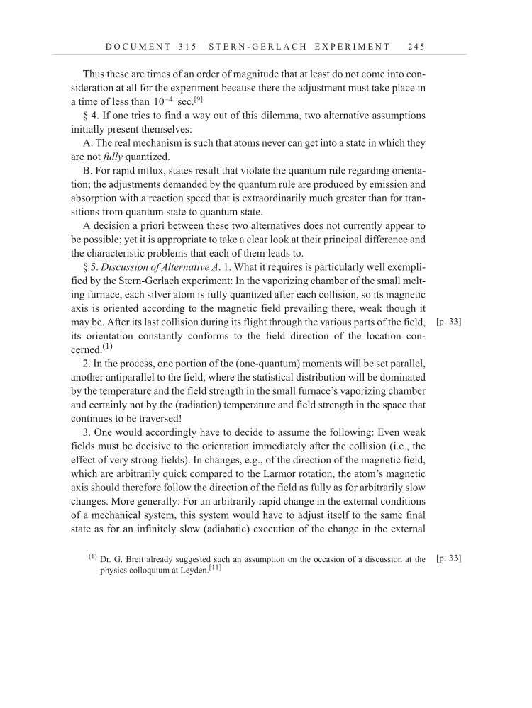 Volume 13: The Berlin Years: Writings & Correspondence January 1922-March 1923 (English translation supplement) page 245