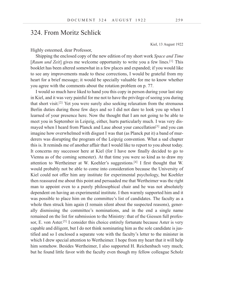 Volume 13: The Berlin Years: Writings & Correspondence January 1922-March 1923 (English translation supplement) page 259