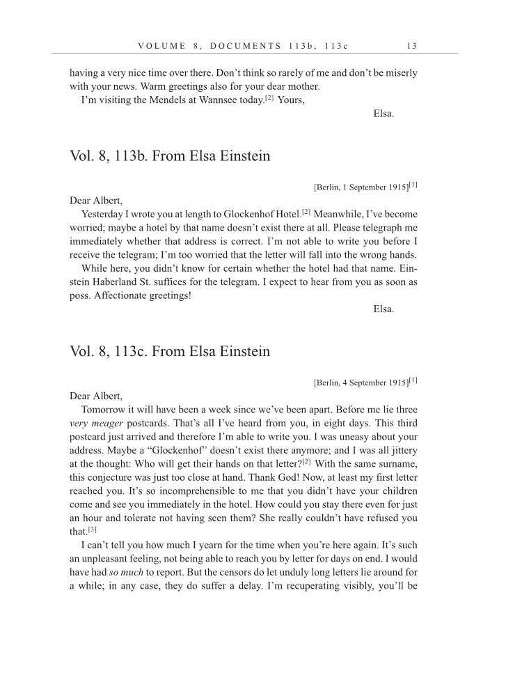 Volume 13: The Berlin Years: Writings & Correspondence January 1922-March 1923 (English translation supplement) page 13