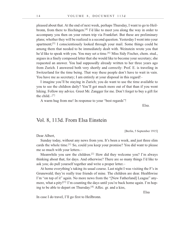 Volume 13: The Berlin Years: Writings & Correspondence January 1922-March 1923 (English translation supplement) page 14
