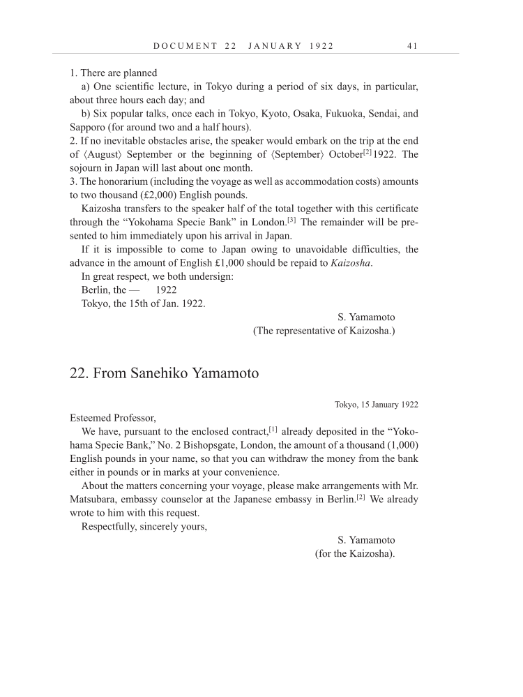 Volume 13: The Berlin Years: Writings & Correspondence January 1922-March 1923 (English translation supplement) page 41