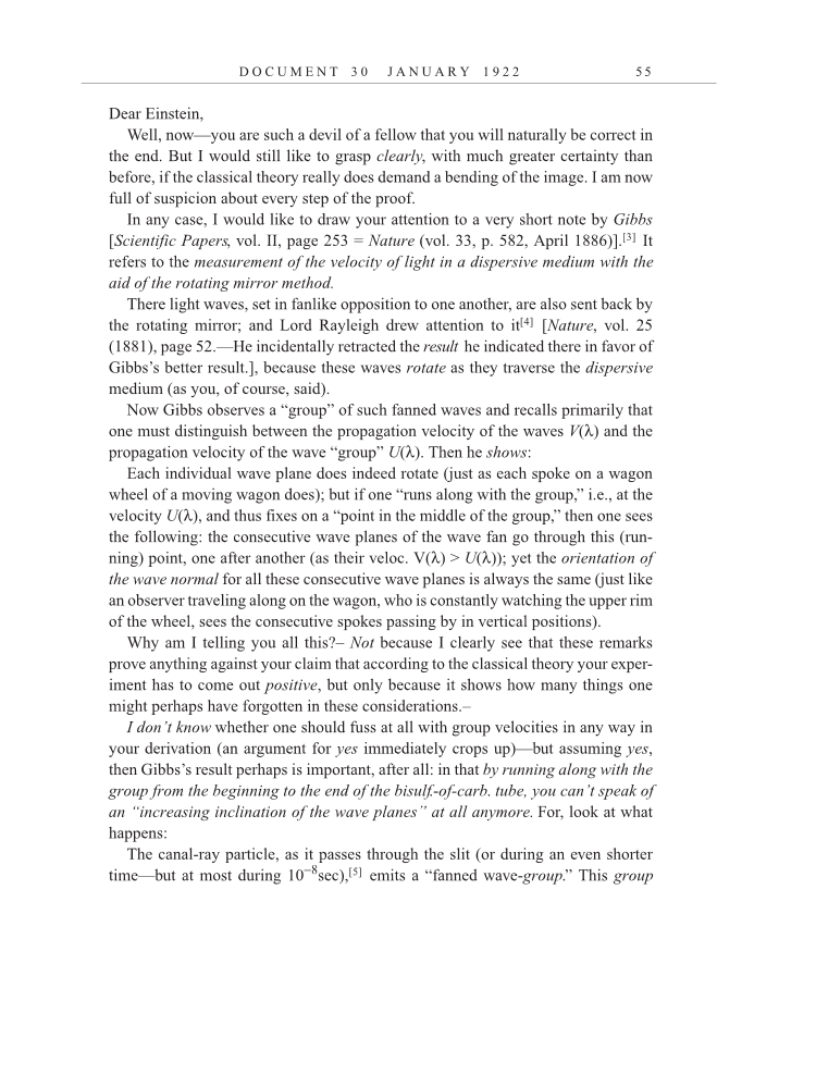Volume 13: The Berlin Years: Writings & Correspondence January 1922-March 1923 (English translation supplement) page 55