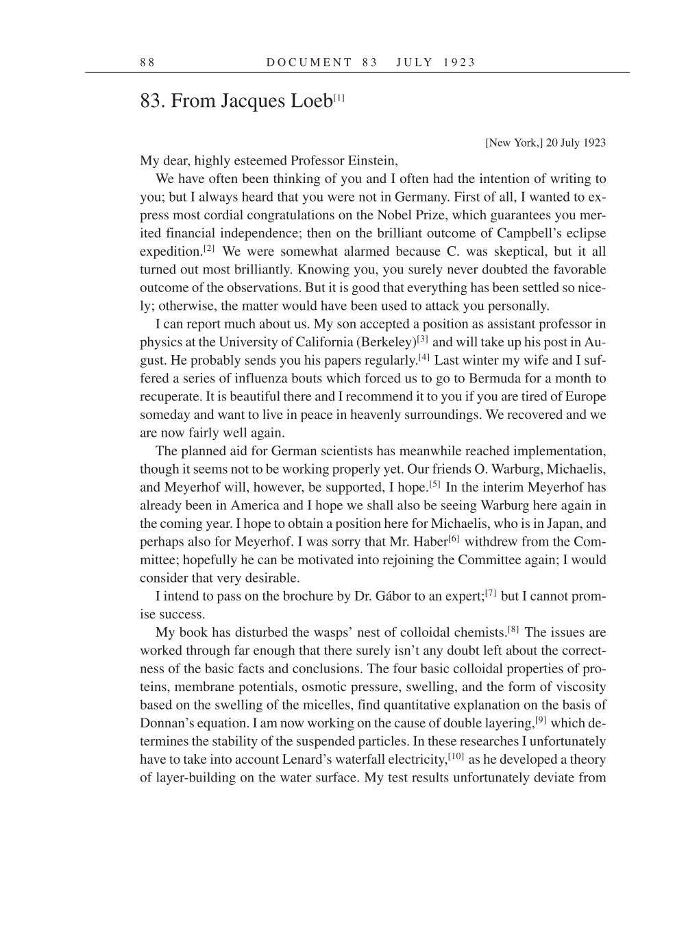 Volume 14: The Berlin Years: Writings & Correspondence, April 1923-May 1925 (English Translation Supplement) page 88