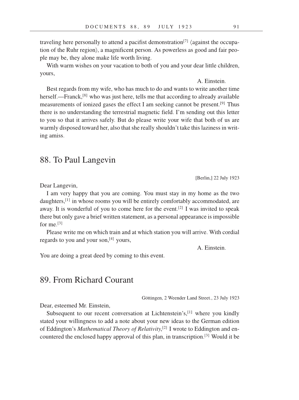 Volume 14: The Berlin Years: Writings & Correspondence, April 1923-May 1925 (English Translation Supplement) page 91