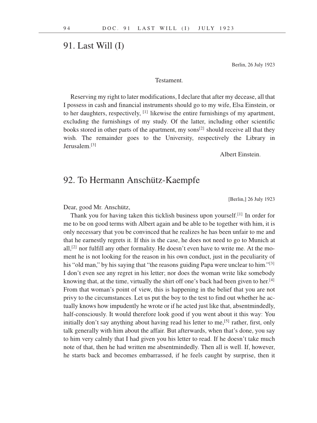 Volume 14: The Berlin Years: Writings & Correspondence, April 1923-May 1925 (English Translation Supplement) page 94