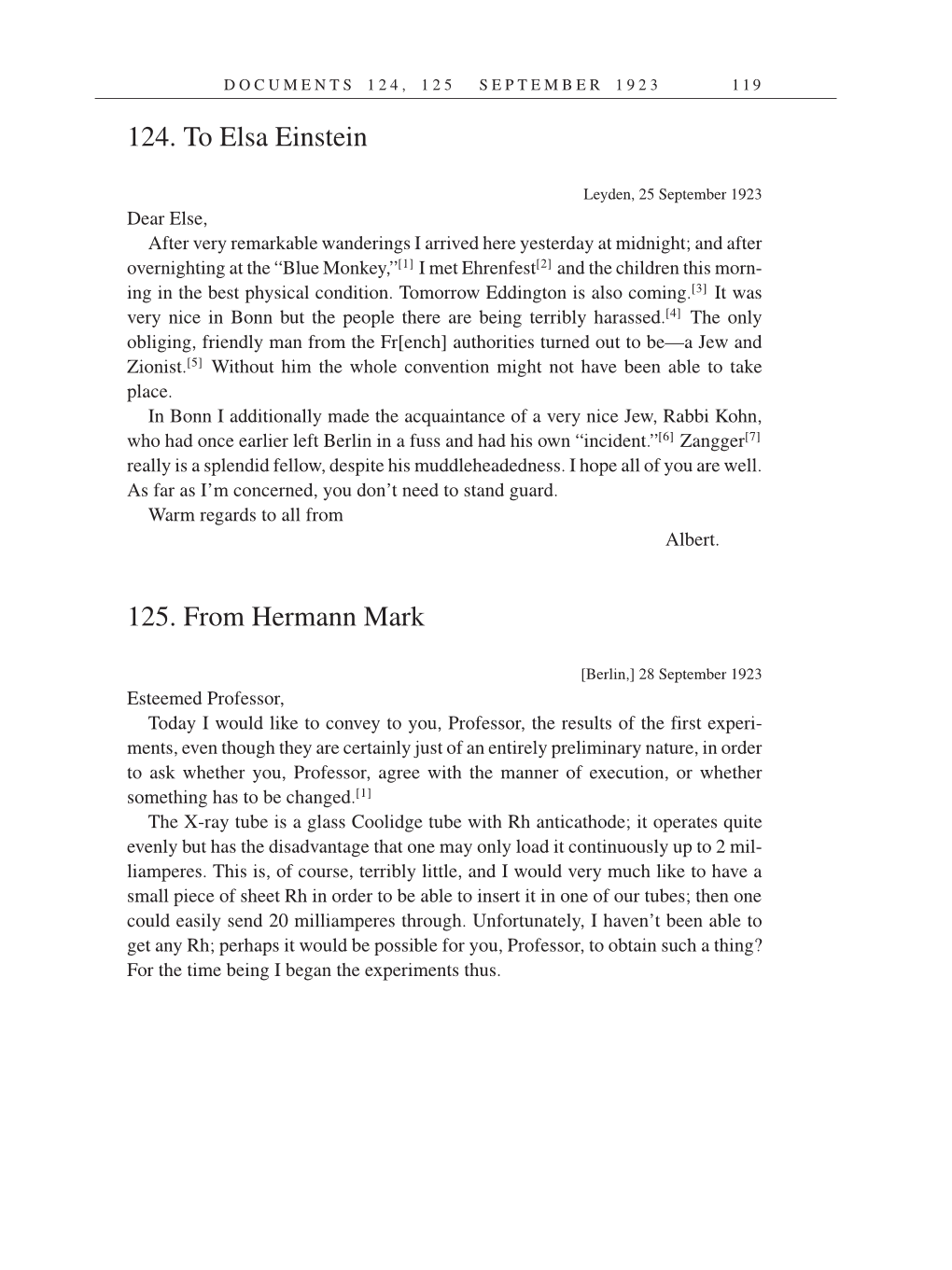 Volume 14: The Berlin Years: Writings & Correspondence, April 1923-May 1925 (English Translation Supplement) page 119