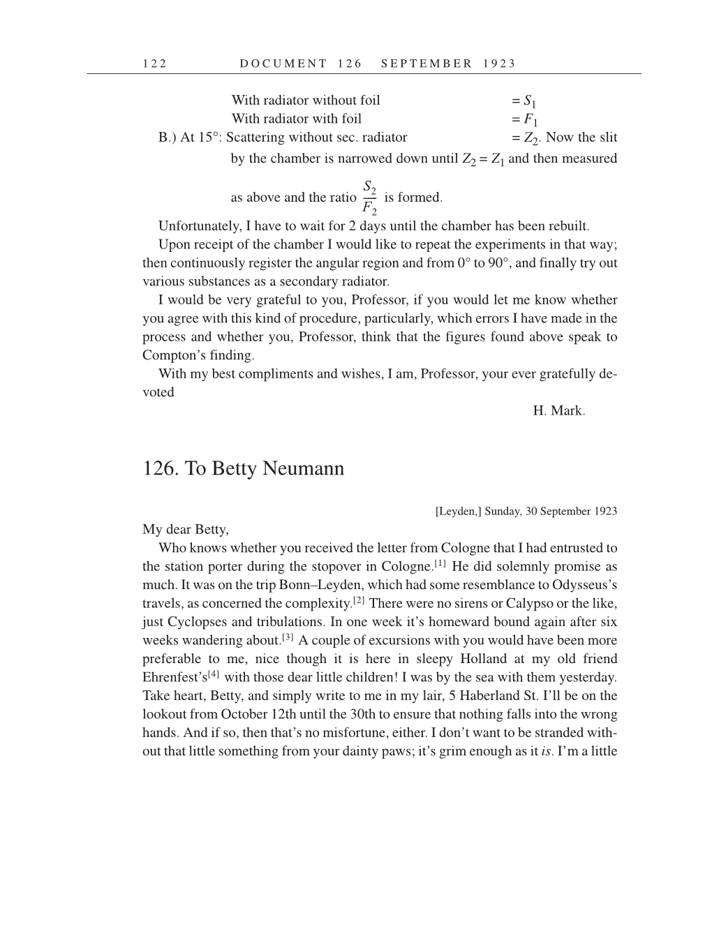 Volume 14: The Berlin Years: Writings & Correspondence, April 1923-May 1925 (English Translation Supplement) page 122