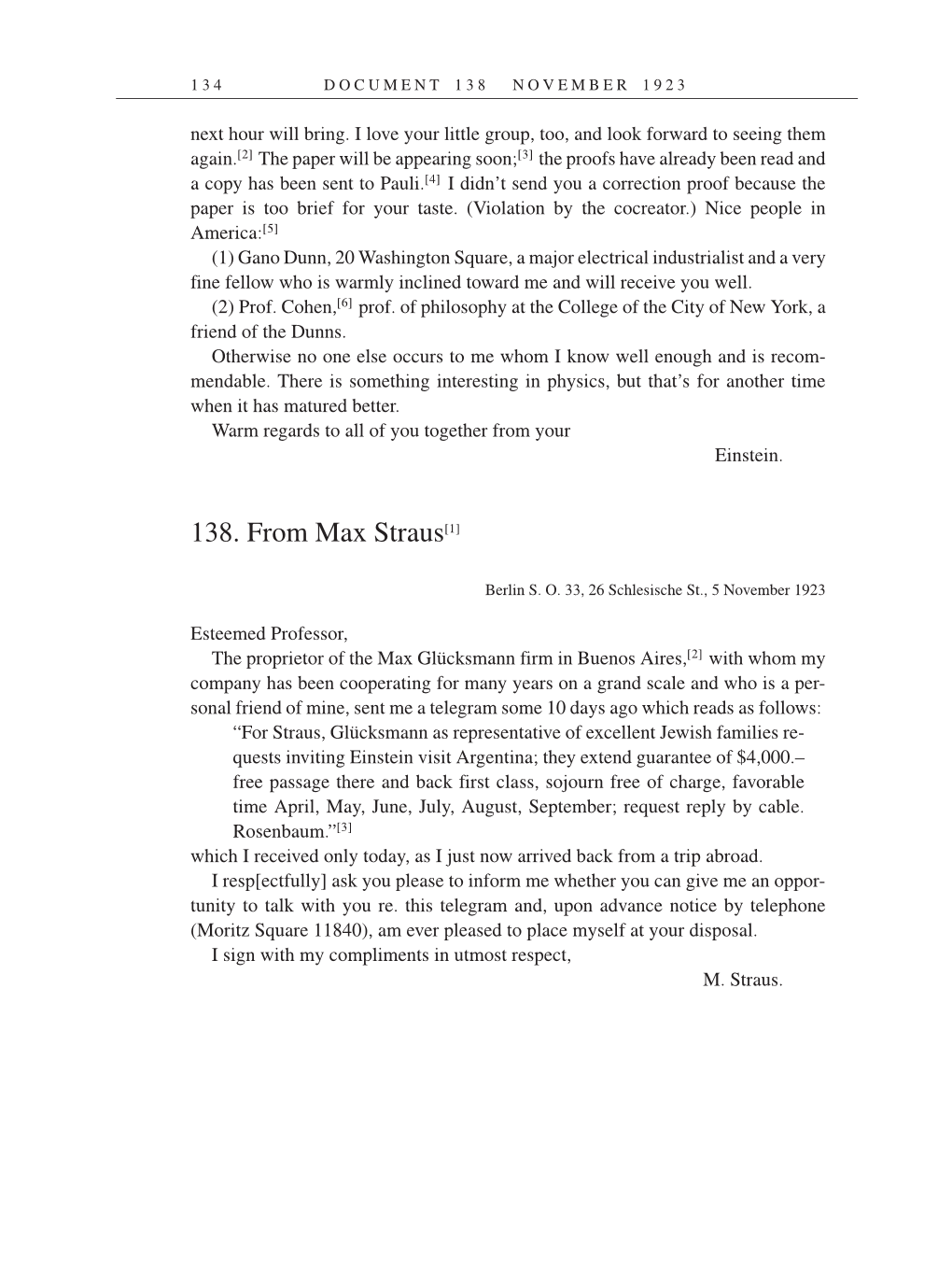 Volume 14: The Berlin Years: Writings & Correspondence, April 1923-May 1925 (English Translation Supplement) page 134