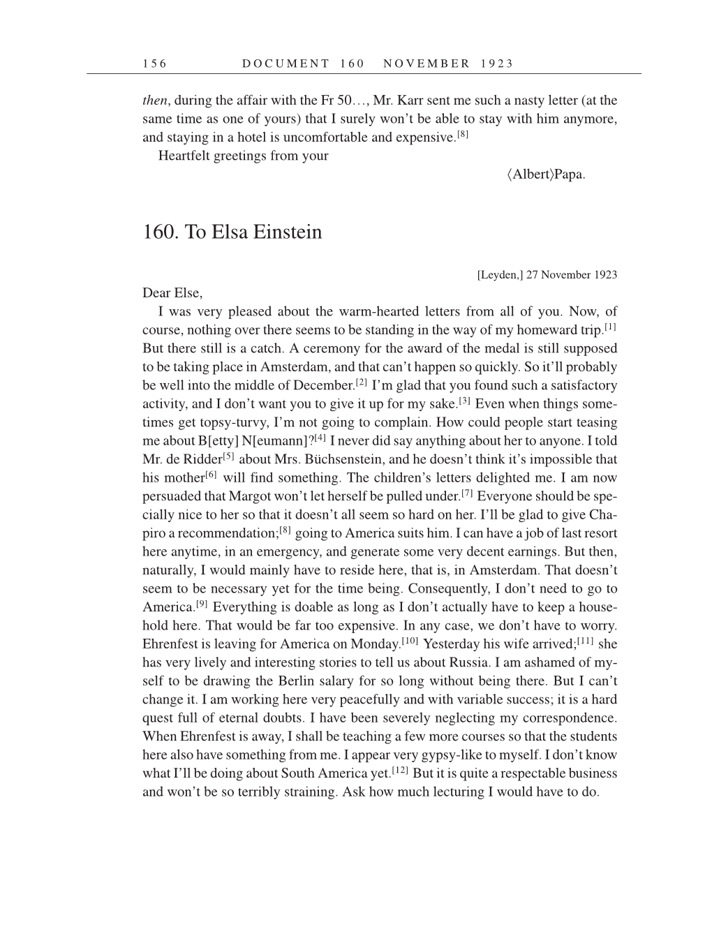 Volume 14: The Berlin Years: Writings & Correspondence, April 1923-May 1925 (English Translation Supplement) page 156