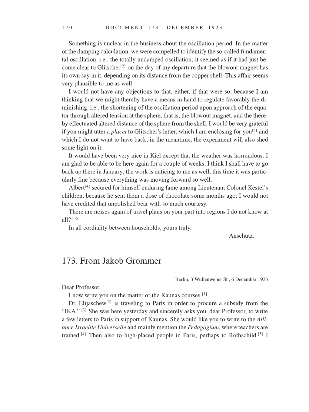 Volume 14: The Berlin Years: Writings & Correspondence, April 1923-May 1925 (English Translation Supplement) page 170