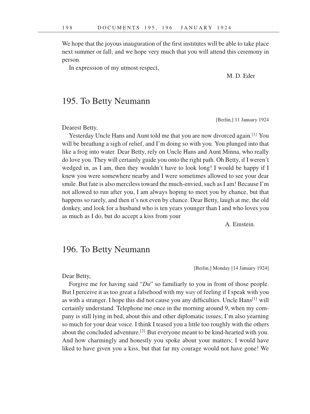 Volume 14: The Berlin Years: Writings & Correspondence, April 1923-May 1925 (English Translation Supplement) page 198