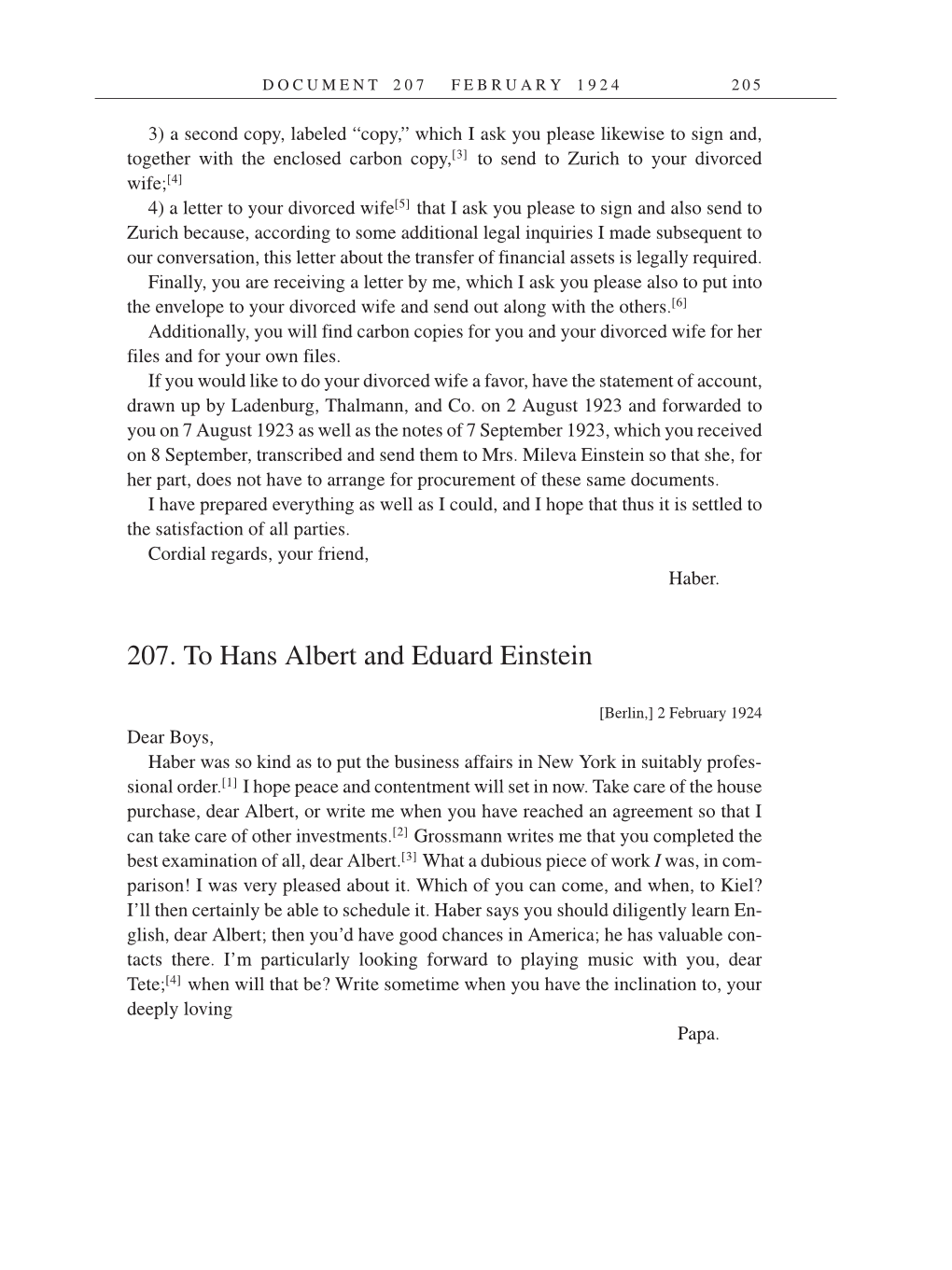 Volume 14: The Berlin Years: Writings & Correspondence, April 1923-May 1925 (English Translation Supplement) page 205