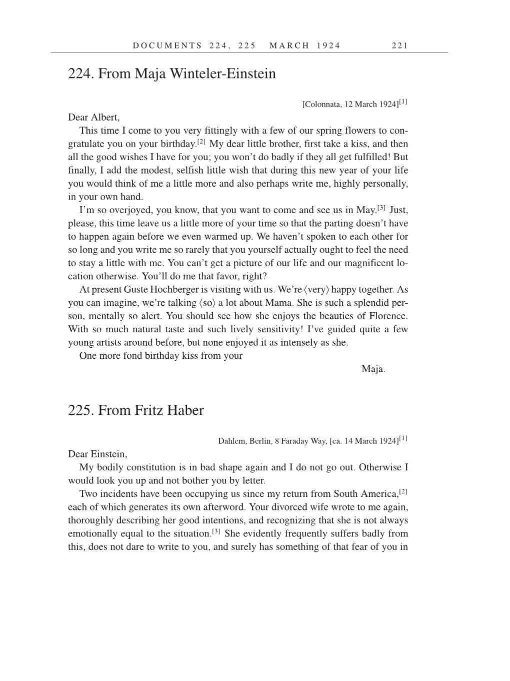 Volume 14: The Berlin Years: Writings & Correspondence, April 1923-May 1925 (English Translation Supplement) page 221