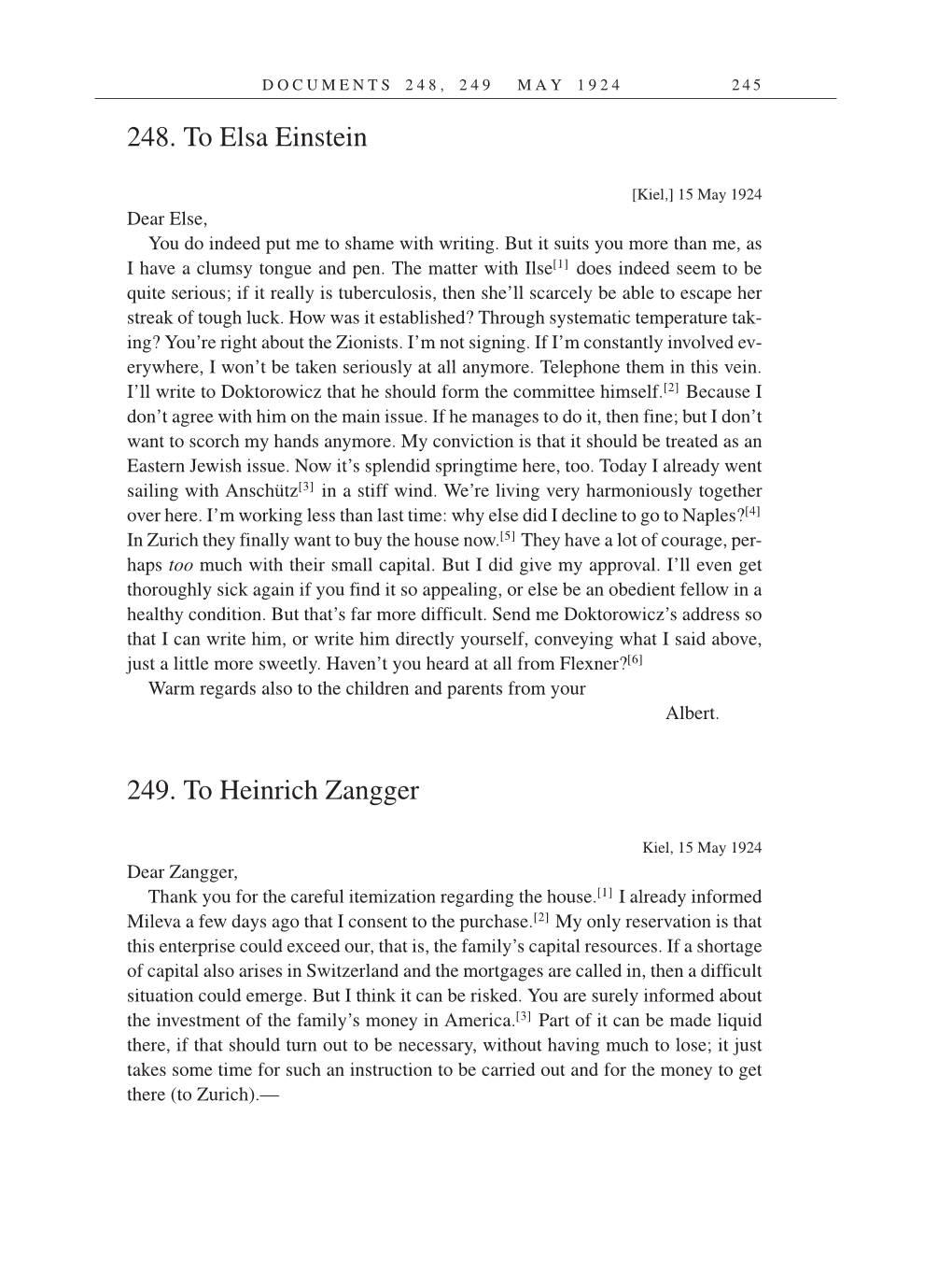 Volume 14: The Berlin Years: Writings & Correspondence, April 1923-May 1925 (English Translation Supplement) page 245