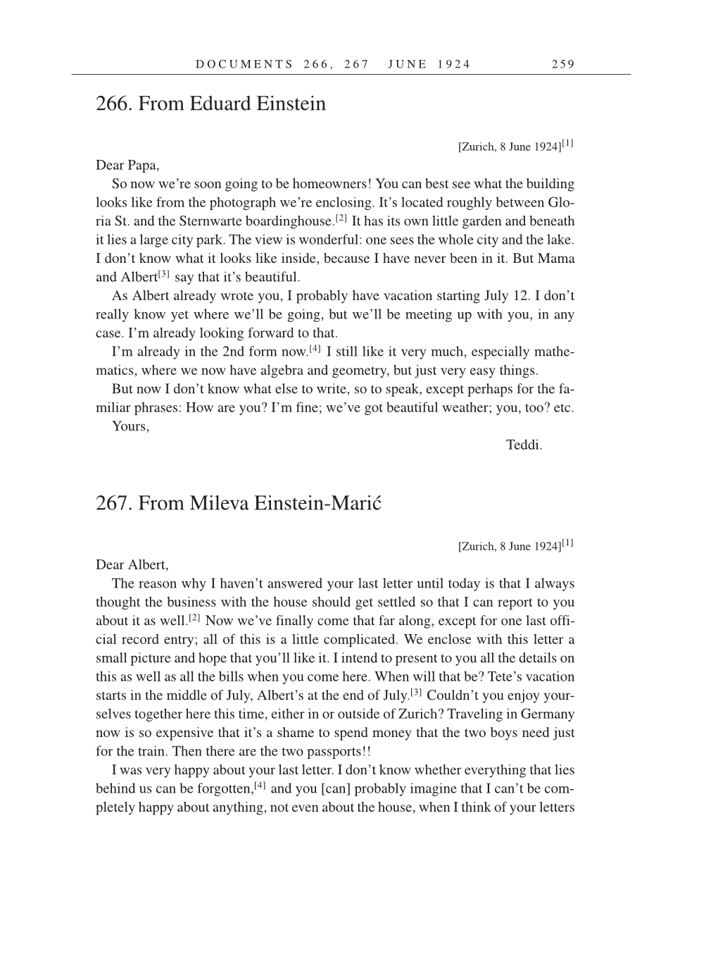 Volume 14: The Berlin Years: Writings & Correspondence, April 1923-May 1925 (English Translation Supplement) page 259