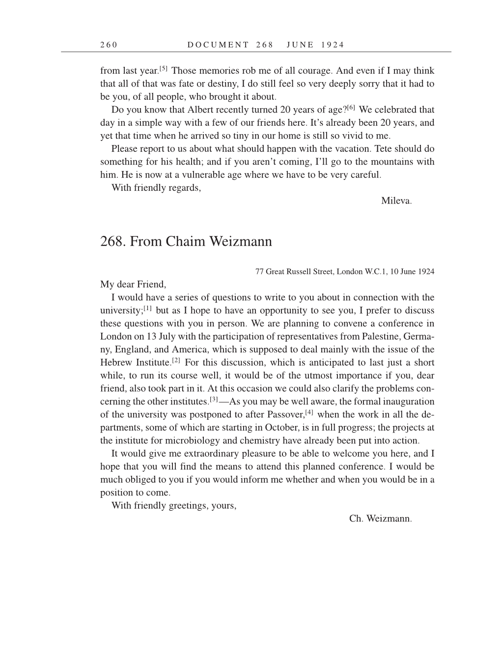 Volume 14: The Berlin Years: Writings & Correspondence, April 1923-May 1925 (English Translation Supplement) page 260