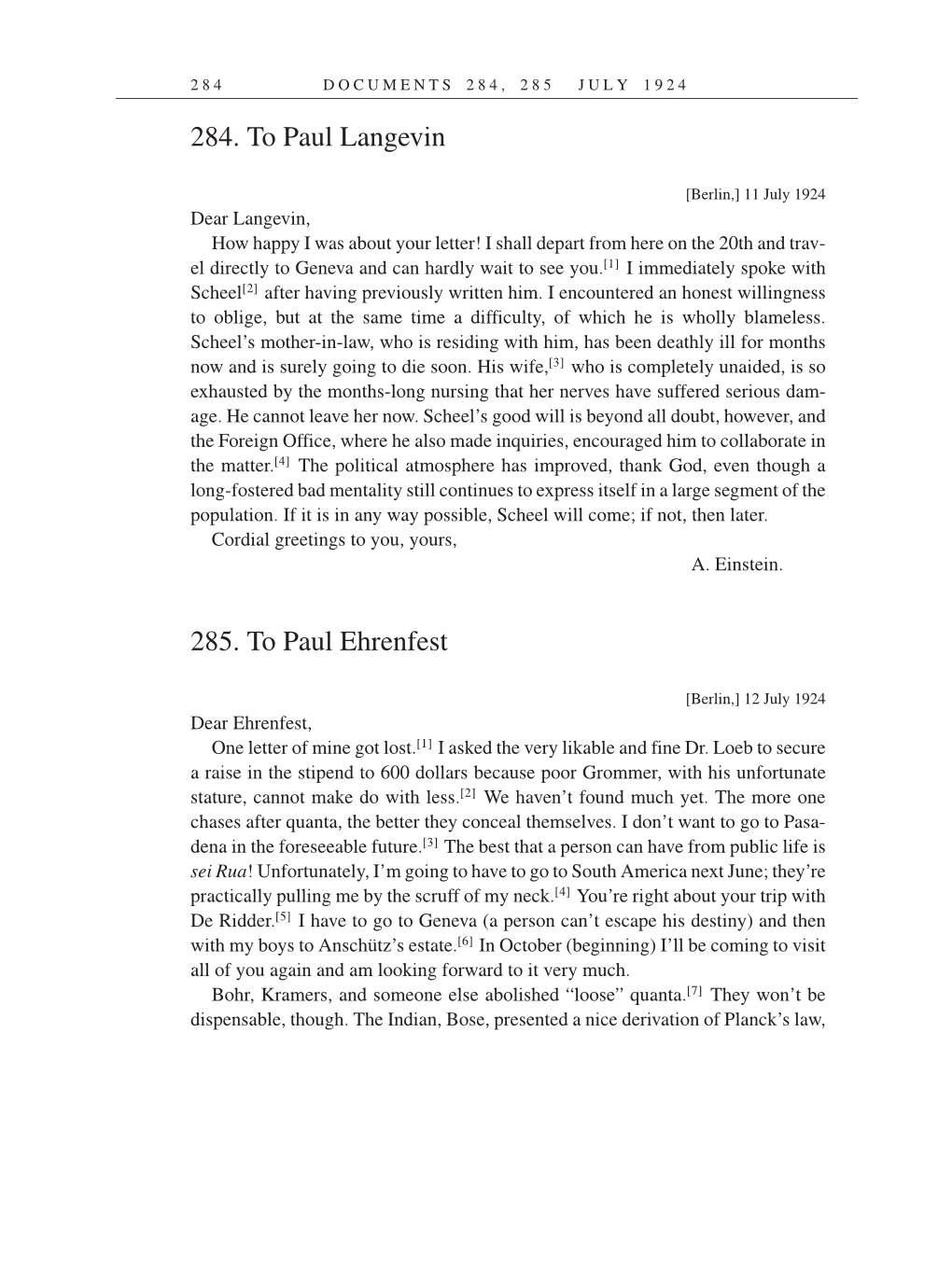 Volume 14: The Berlin Years: Writings & Correspondence, April 1923-May 1925 (English Translation Supplement) page 284