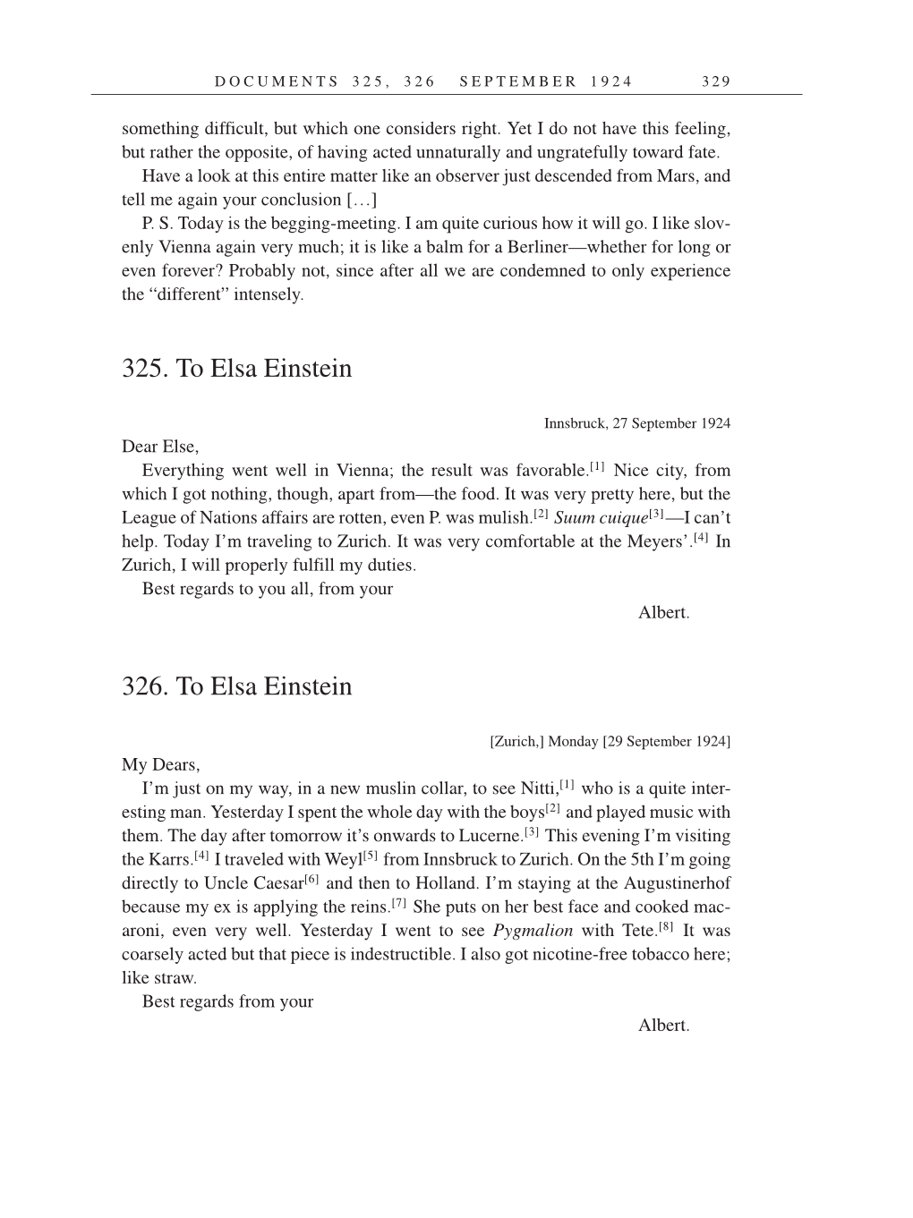 Volume 14: The Berlin Years: Writings & Correspondence, April 1923-May 1925 (English Translation Supplement) page 329