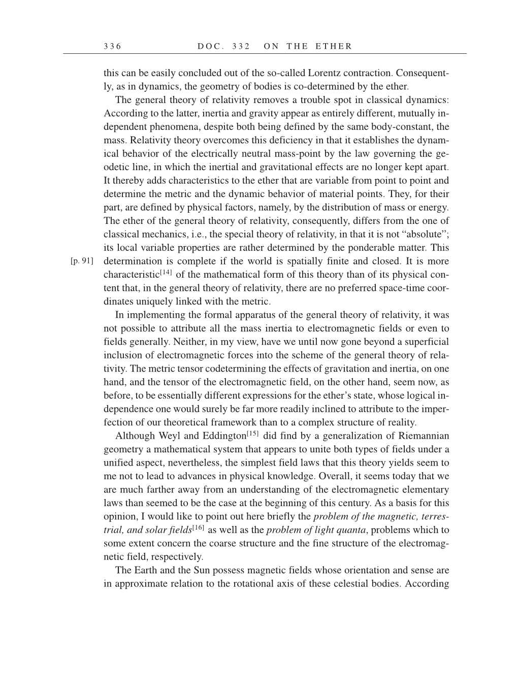 Volume 14: The Berlin Years: Writings & Correspondence, April 1923-May 1925 (English Translation Supplement) page 336