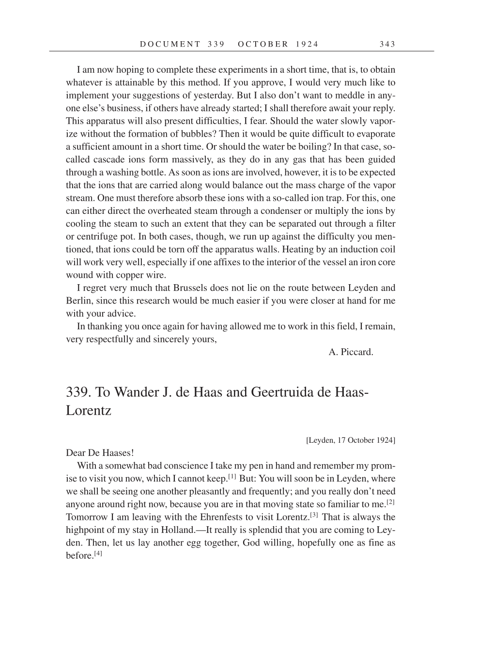 Volume 14: The Berlin Years: Writings & Correspondence, April 1923-May 1925 (English Translation Supplement) page 343