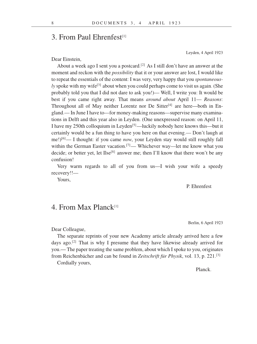 Volume 14: The Berlin Years: Writings & Correspondence, April 1923-May 1925 (English Translation Supplement) page 8