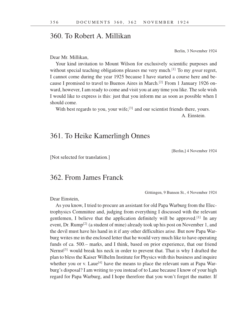 Volume 14: The Berlin Years: Writings & Correspondence, April 1923-May 1925 (English Translation Supplement) page 356