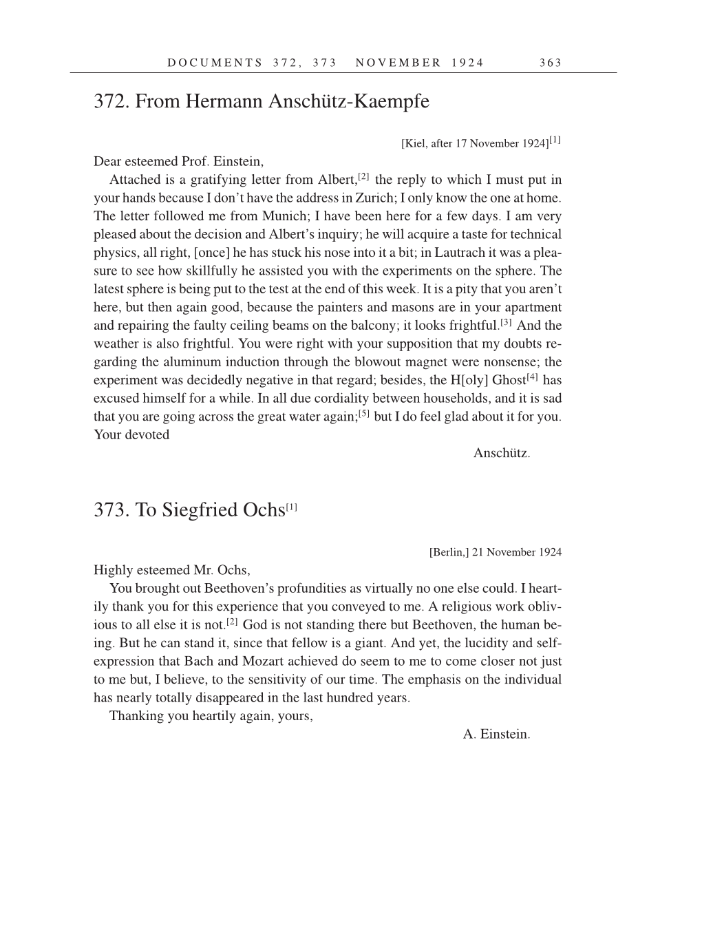 Volume 14: The Berlin Years: Writings & Correspondence, April 1923-May 1925 (English Translation Supplement) page 363