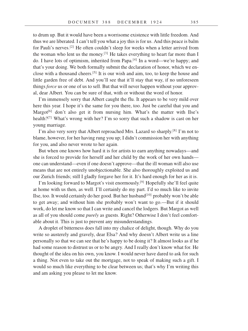 Volume 14: The Berlin Years: Writings & Correspondence, April 1923-May 1925 (English Translation Supplement) page 385