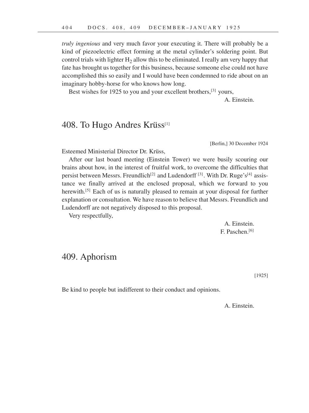 Volume 14: The Berlin Years: Writings & Correspondence, April 1923-May 1925 (English Translation Supplement) page 404