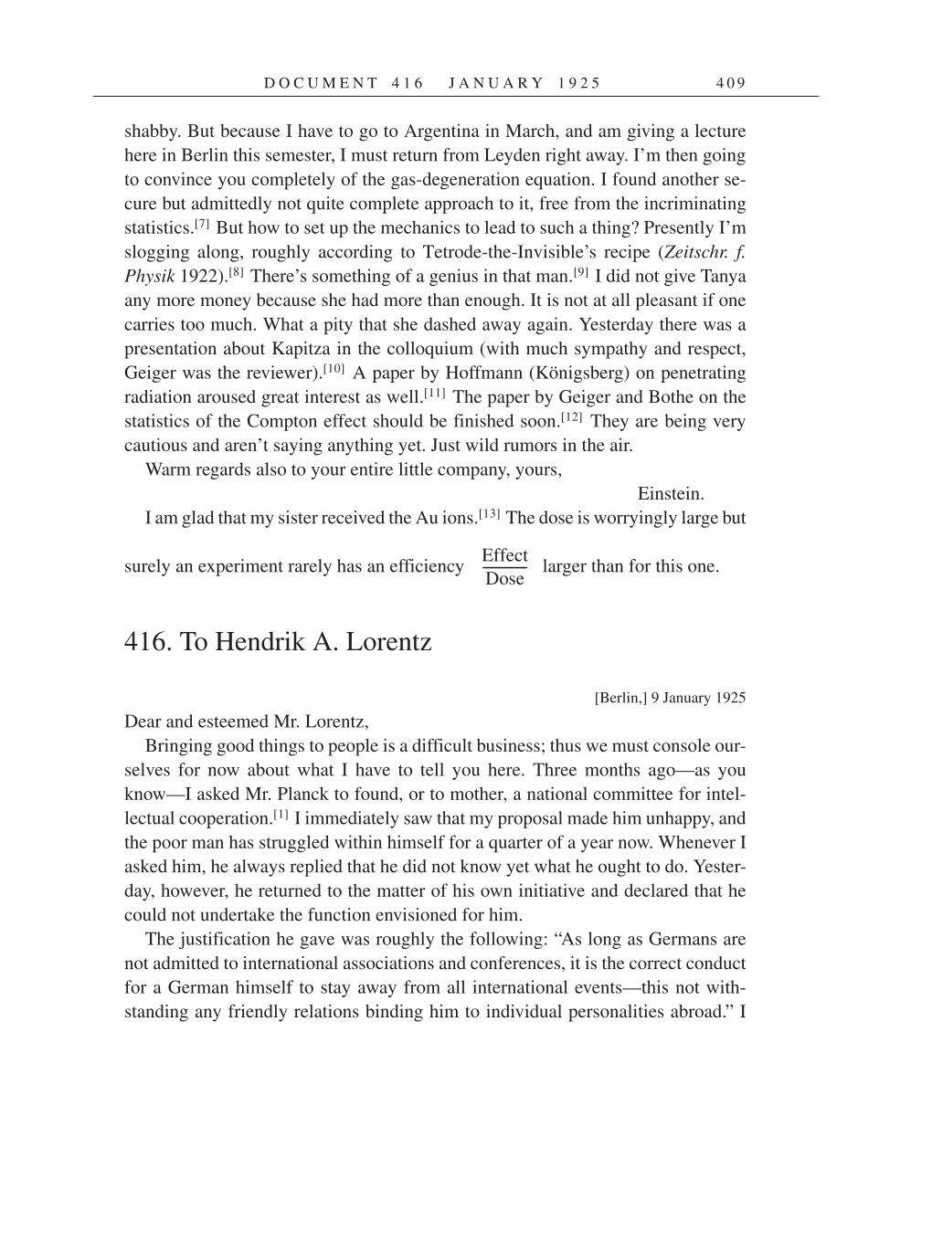 Volume 14: The Berlin Years: Writings & Correspondence, April 1923-May 1925 (English Translation Supplement) page 409