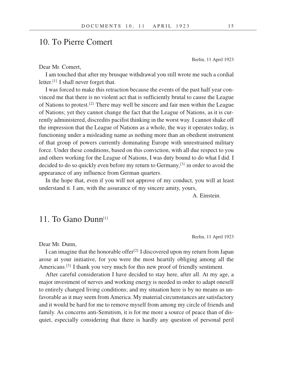 Volume 14: The Berlin Years: Writings & Correspondence, April 1923-May 1925 (English Translation Supplement) page 15