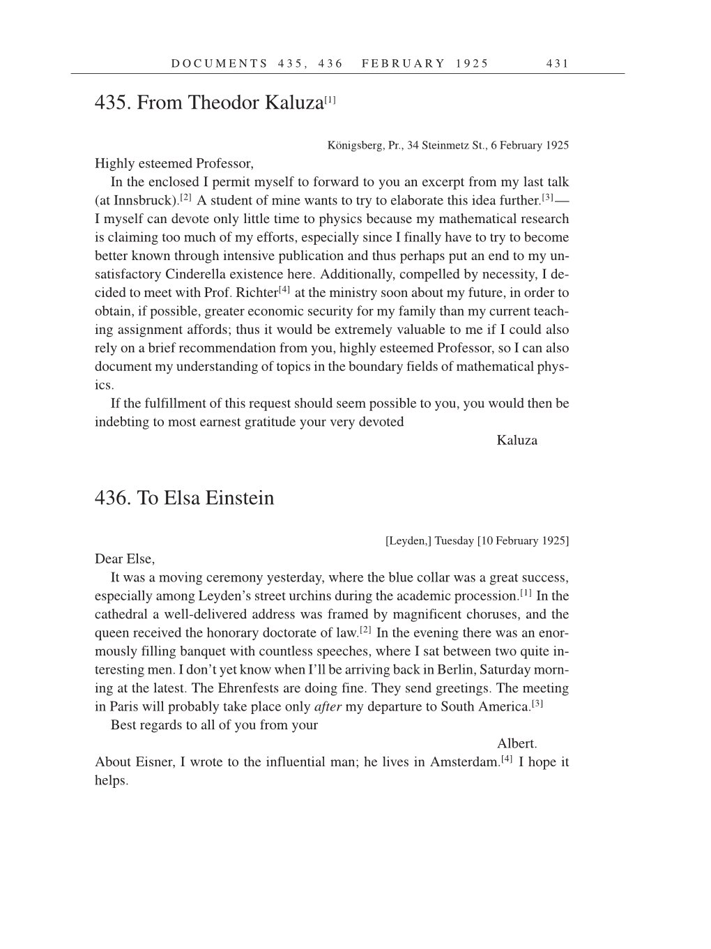 Volume 14: The Berlin Years: Writings & Correspondence, April 1923-May 1925 (English Translation Supplement) page 431